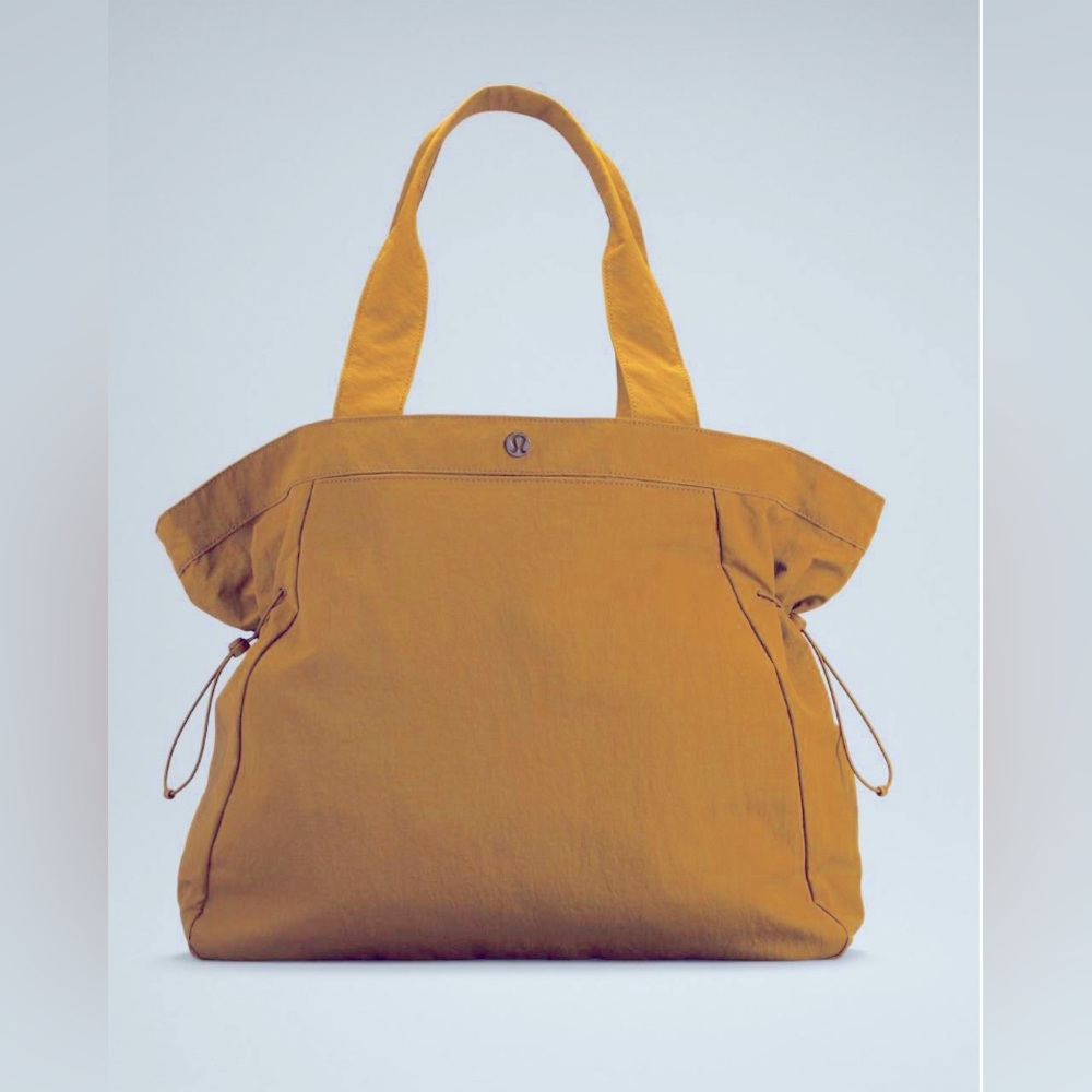 Lululemon Side Cinch Shoppers Tote Bag 18L Color-Mustard NWT😎Spring Specials